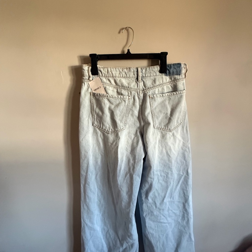 Forever 21 Light Blue Straight Leg Jeans
